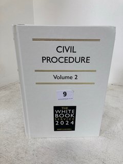 CIVIL PROCEDURE VOLUME 2 BOOK THE WHITE BOOK SERVICE 2024 RRP - £900: LOCATION - WHITE BOOTH