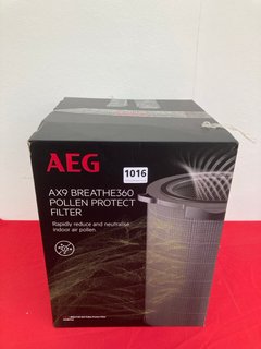 AEG AX9 BREATHE 360 POLLEN PROTECT FILTER: LOCATION - AR1