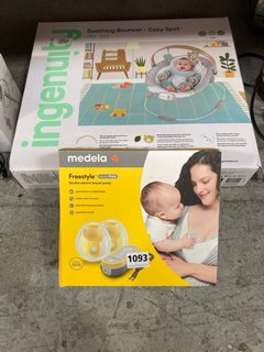 INGENUITY SOOTHING BOUNCER - COZY SPOT 0-6M TO INCLUDE MEDELA FREESTYLE DOUBLE ELECTRIC BREAST PUMP: LOCATION - AR 3