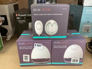 2 X ELVIE PUMP ELECTRIC BREAST PUMP AND ELVIE STRIDE ELECTRIC BREAST PUMP: LOCATION - AR 4