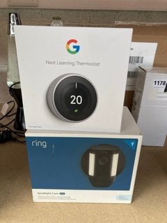 NEST LEARNING THERMOSTAT TO INCLUDE RING SPOTLIGHT CAM PRO: LOCATION - AR 6