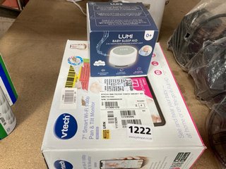 2X ASSORTED BABY ITEMS TO INCLUDE VTECH 7" SMART WIFI 1080P PAN & TILT BABY MONITOR: LOCATION - AR16