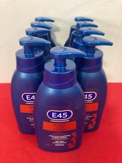 9 X E 45 RICH CREAM FOR DRY SKIN 400ML BBE: AUGUST 2025: LOCATION - A1