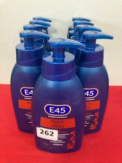 9 X E 45 RICH CREAM FOR DRY SKIN 400ML BBE: AUGUST 2025: LOCATION - A1