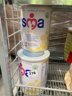 4 X BABY FOOD SMA PRO IRON & 2'FL WITH VITAMIN D FOLLOW ON MILK 6+ MONTHS 800 G BBE:15/05/2025: LOCATION - A1