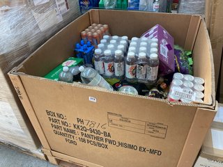 QTY OF ASSORTED ITEMS TO INCLUDE QTY OF TANGO ORANGE ORIGINAL 500ML BBE: JULY 2024 AND QTY OF RED BULL THE WINTER EDITION 250 ML BBE: 10/10/2024: LOCATION - A1 (KERBSIDE PALLET DELIVERY)