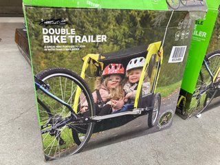 DOUBLE BIKE TRAILER IN BLACK AND YELLOW: LOCATION - B2