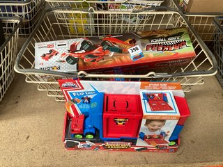 3 X ASSORTED KIDS ITEMS TO INCLUDE JUMP TRACK AND TRANSFORMERS RESCUE BOTS ACADEMY: LOCATION - AR 11