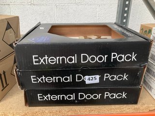 3 X EXTERNAL DOOR PACK: LOCATION - AR 12