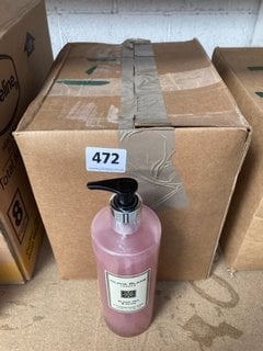 (COLLECTION ONLY) BOX OF OLIVIA BLAKE CLEANSING HAND WASH BLACK TEA & PLUM 500ML: LOCATION - AR 13