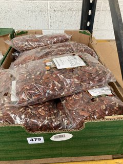 QTY OF OLD INDIA PECAN NUT HALVES 1KG BAGS - BBE 27/06/24: LOCATION - BR3