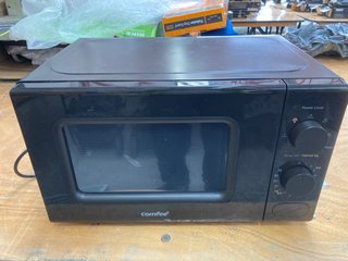 COMFEE 20L MANUAL SOLO MICROWAVE OVEN IN BLACK: LOCATION - BR6