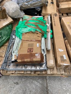 PALLET OF ASSORTED HOMEWARE TO ADDIS 40M 4 ARM ROTARY CLOTHES AIRER: LOCATION - B6 (KERBSIDE PALLET DELIVERY)