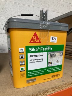 (COLLECTION ONLY) SIKA FAST FIX ALL WEATHER SELF SETTING PAVING JOINTING COMPOUND 14KG TUB: LOCATION - BR19