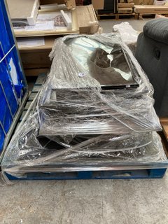 PALLET OF SMART TVS (PCB BOARDS REMOVED AND SCREENS DAMAGED): LOCATION - B8 (KERBSIDE PALLET DELIVERY)