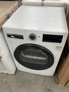 BOSCH 9KG HEAT PUMP TUMBLE DRYER: MODEL WQG24509GB - RRP £769: LOCATION - B3