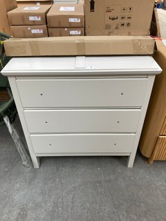 JOHN LEWIS & PARTNERS WILTON 3 DRAWER CHANGING DRESSER IN LIGHT GREY - RRP £309: LOCATION - A2
