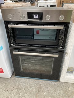 BOSCH BUILT IN DOUBLE ELECTRIC OVEN: MODEL MBS533BS0B - RRP £749: LOCATION - B4