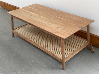 NKUKU ERABAR ACACIA & CANE COFFEE TABLE- RRP £495: LOCATION - B2