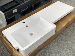 1100 X 420MM 1TH POLYMARBLE BASIN WITH INTEGRATED COUNTER TOP: LOCATION - C3