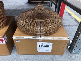 NKUKU MUKUNI WIRE LAMPSHADE - RRP £140: LOCATION - BR