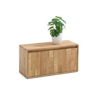 LA REDOUTE EDGAR SOLID OAK 2-DOOR STORAGE MODULE. RRP - £185: LOCATION - BR