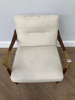THEODORE ARMCHAIR IN LINEN - RRP £995: LOCATION - D1