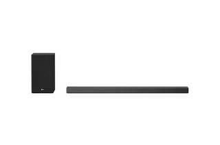 LG 5.1.2 CHANNEL HIGH RES AUDIO SOUND BAR WITH DOLBY ATMOS® AND GOOGLE ASSISTANT BUILT-IN SURROUND SOUND SYSTEM IN BLACK: MODEL NO SN9YG (WITH MAINS POWER CABLES AND REMOTE) [JPTM117066]