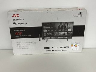 JVC 43" FULL HD SMART 43" TV (ORIGINAL RRP - £200.00): MODEL NO LT-43CA420 (SEALED IN BOX, SEALED UNIT). (SEALED UNIT). [JPTM116969]