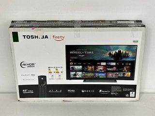 TOSHIBA 43" FIRE 43UF3D53DB 4K UHD HDR LED FREEVIEW 43" 4K, UHD TV: MODEL NO 43UF3D53DB (WITH BOX & ALL ACCESSORIES) [JPTM117220]