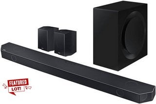 SAMSUNG Q990C Q-SERIES CINEMATIC SOUNDBAR WITH SUBWOOFER AND REAR SPEAKERS SURROUND SOUND SYSTEM IN BLACK: MODEL NO HW-Q990C (WITH BOX & ACCESSORIES) [JPTM117056]