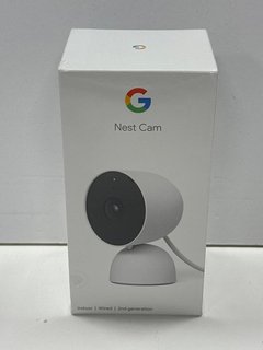 GOOGLE NEST CAM (2ND GEN), INDOOR WIRED SECURITY CAMERA IN SNOW. (WITH BOX & ALL ACCESSORIES) [JPTM117508]. (SEALED UNIT). THIS PRODUCT IS FULLY FUNCTIONAL AND IS PART OF OUR PREMIUM TECH AND ELECTRO