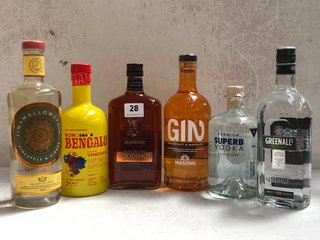 6 X ASSORTED ALCOHOLIC SPIRITS TO INCLUDE JAGDSTOLZ GOODSHOT HERBAL LIQUEUR 700ML 38% VOL. TO INCLUDE MASONS GRAPEFRUIT & MANDARIN INFUSED GIN 70CL 37.5% VOL. (WE OPERATE A CHALLENGE 25 POLICY. 18+ I