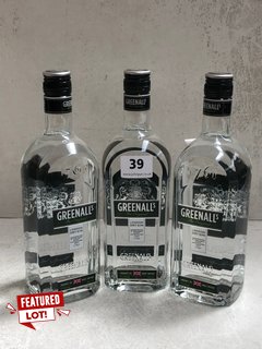 3 X GREENALL'S THE ORIGINAL LONDON DRY GIN 70CL 37.5% VOL. (WE OPERATE A CHALLENGE 25 POLICY. 18+ ID MAY BE REQUIRED UPON COLLECTION/DELIVERY, E.G. A VALID PASSPORT OR PHOTO DRIVING LICENCE): LOCATIO