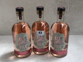 3 X TEN SHILLING PINK GRAPEFRUIT INFUSED GIN 70CL 40% VOL. (WE OPERATE A CHALLENGE 25 POLICY. 18+ ID MAY BE REQUIRED UPON COLLECTION/DELIVERY, E.G. A VALID PASSPORT OR PHOTO DRIVING LICENCE): LOCATIO