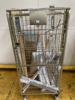 1 X CAGE OF BLINDS TO INCLUDE VENETIAN, ROLLER & BLACKOUT BLINDS (CAGE NOT INCLUDE)