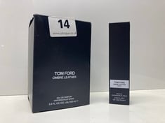 2 X TOM FORD OMBRE LEATHER EAU DE PARFUM 100ML & 10ML (DELIVERY ONLY)