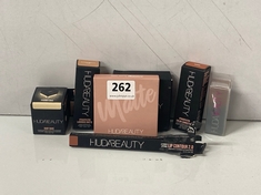 7 X ASSORTED HUDA BEAUTY PRODUCTS TO INCLUDE MATTE EYESHADOW PALETTE (DELIVERY ONLY)