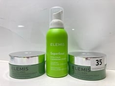 3 X ASSORTED ELEMIS PRODUCTS TO INCLUDE PRO-COLLAGEN GREEN FIG CLEANSING BALM 100G (DELIVERY ONLY)