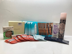 BOX OF ASSORTED BEAUTY PRODUCTS TO INCLUDE CO LAB DRY SHAMPOO (DELIVERY ONLY)