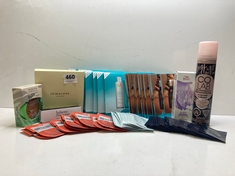 BOX OF ASSORTED BEAUTY PRODUCTS TO INCLUDE CO LAB DRY SHAMPOO (DELIVERY ONLY)