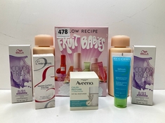 8 X ASSORTED BEAUTY ITEMS TO INCLUDE AVEENO CLAM+ RESTORE MOISTURISER (DELIVERY ONLY)