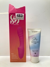 SO DIVINE RIBBED VIBRATOR TO INCLUDE ANN SUMMERS WATERBASED VEGAN LUBE (18+ ONLY) (DELIVERY ONLY)