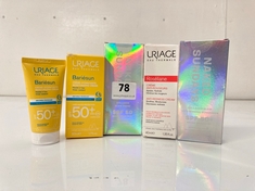 5 X ASSORTED BEAUTY PRODUCTS TO INCLUDE URIAGE MOISTURIZING CREAM 50ML (DELIVERY ONLY)