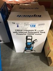TOP TECH 1800W PRESSURE WASHER WITH INTERNAL DETERGENT TANK 135 BAR 529771511 TO INCLUDE TOP TECH 1400W PRESSURE WASHER WITH EXTERNAL DETERGENT BOTTLE 529771561 (DELIVERY ONLY)