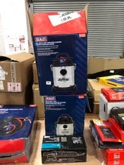 3 X ASSORTED ITEMS TO INCLUDE SEALEY 1250W/230V INDUSTRIAL WET & DRY VACUUM CLEANER 20L - RRP £173 (DELIVERY ONLY)