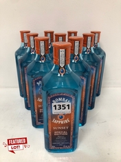 10 X BOTTLES OF BOMBAY SAPPHIRE SUNSET SPECIAL EDITION 70CL ABV 43% (PLEASE NOTE: 18+YEARS ONLY. STRICTLY NO COURIER REQUESTS. COLLECTIONS FROM BA SALEROOM FROM THURSDAY 13TH - WEDNESDAY 19TH JUNE 20