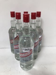 6 X BOTTLES OF RACHMANINOFF VODKA (PLEASE NOTE: 18+YEARS ONLY. STRICTLY NO COURIER REQUESTS. COLLECTIONS FROM BA SALEROOM FROM THURSDAY 13TH - WEDNESDAY 19TH JUNE 2024)