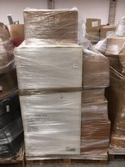 PALLET OF ASSORTED ITEMS TO INCLUDE FLAT PANEL HEATED TOWEL RAIL IN CHROME (COLLECTION OR OPTIONAL DELIVERY)