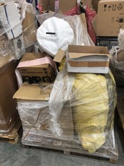 PALLET OF ASSORTED ITEMS TO INCLUDE 10X100 VINYL POWDERED GLOVES (COLLECTION OR OPTIONAL DELIVERY)